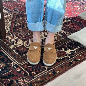 Women’s Tan Suede Loafers Like New! Never worn